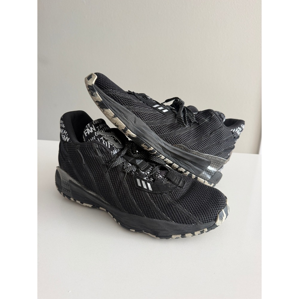 Adidas Dame 7 Basketball Shoes Mens Size 12 Black I Am My Own Fan FX6615